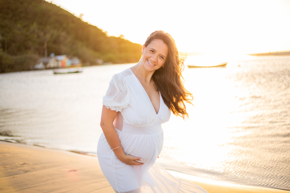 ensaio de gestante Guarda do Embaú