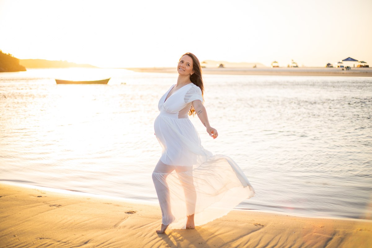 ensaio de gestante Guarda do Embaú