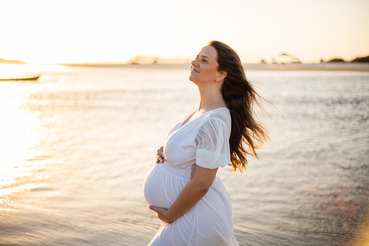 ensaio de gestante Guarda do Embaú