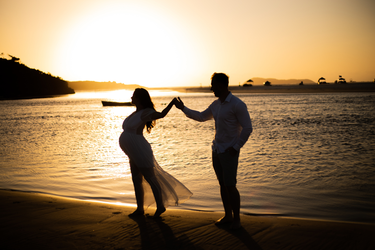 ensaio de gestante Guarda do Embaú