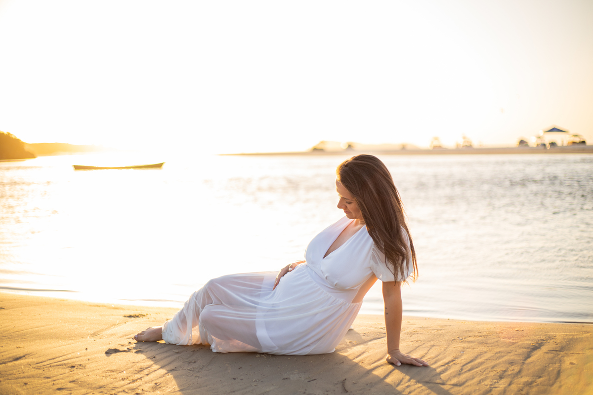 ensaio de gestante Guarda do Embaú