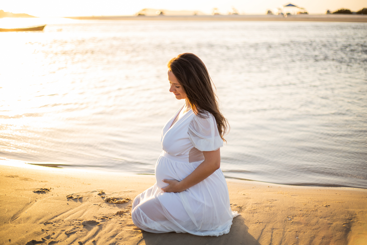ensaio de gestante Guarda do Embaú