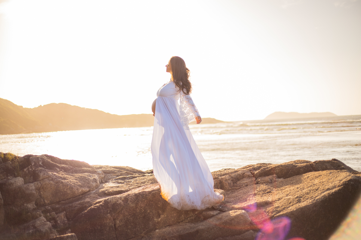 ensaio de gestante Guarda do Embaú