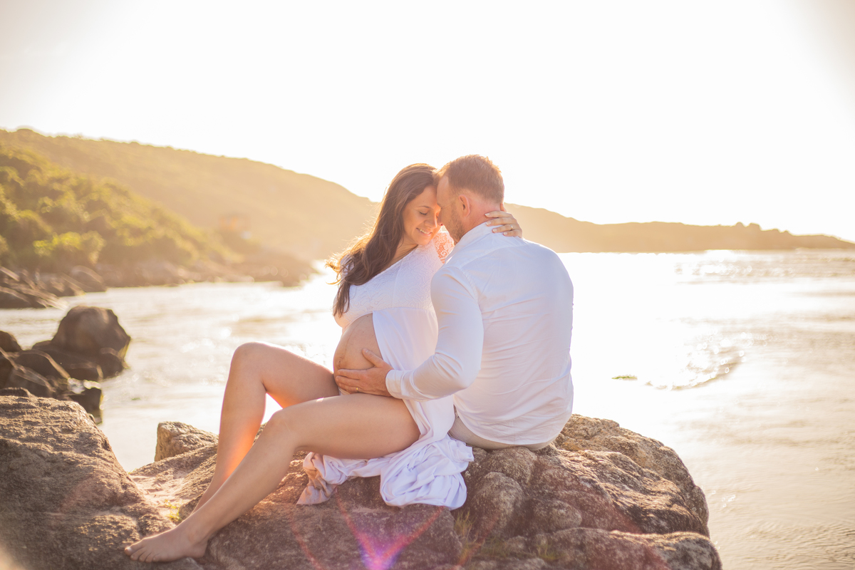 ensaio de gestante Guarda do Embaú