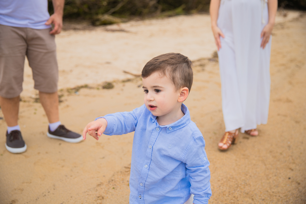 ensaio de família na praia