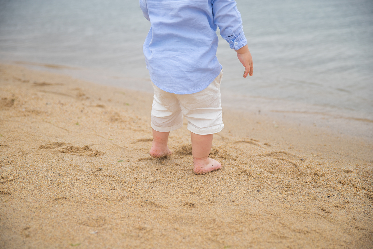 ensaio infantil na praia