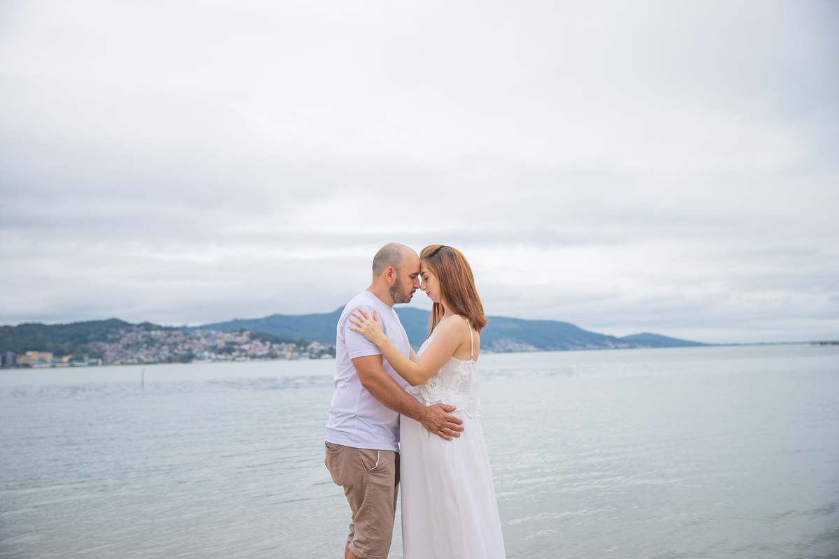 ensaio de gestante na praia  