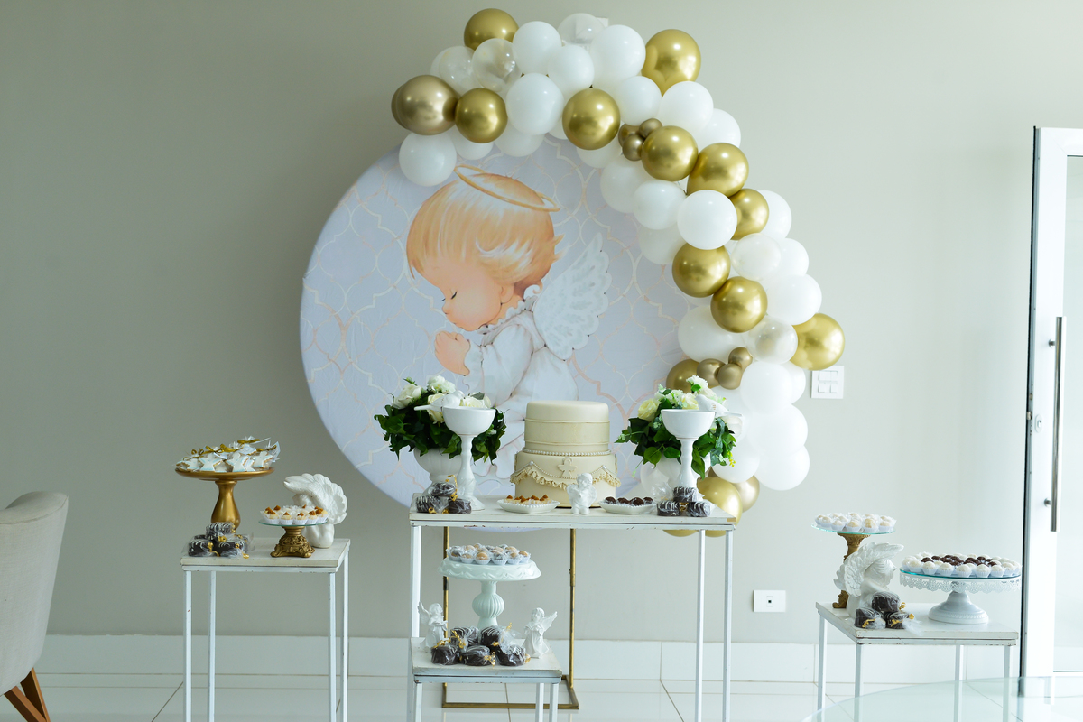 Fotografia de batizado realizada em Maringá  recepção de batizado