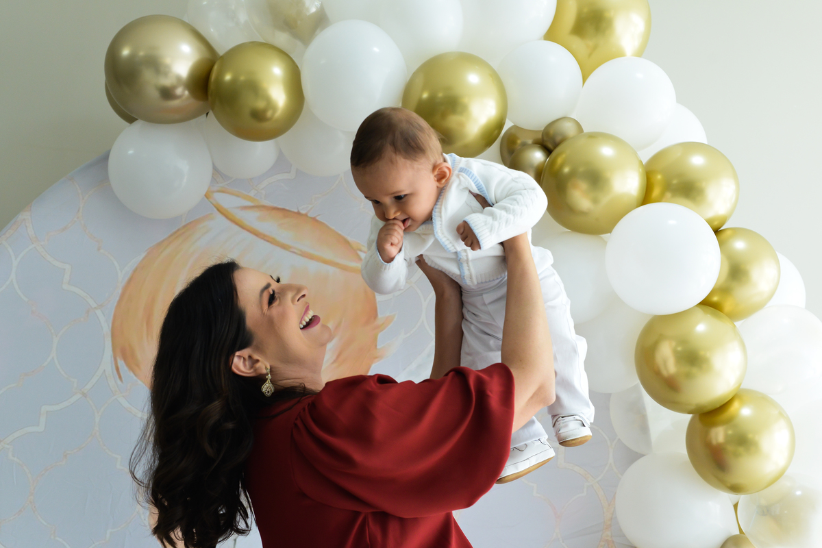 Fotografia de batizado realizada em Maringá  batizado do Felipe 