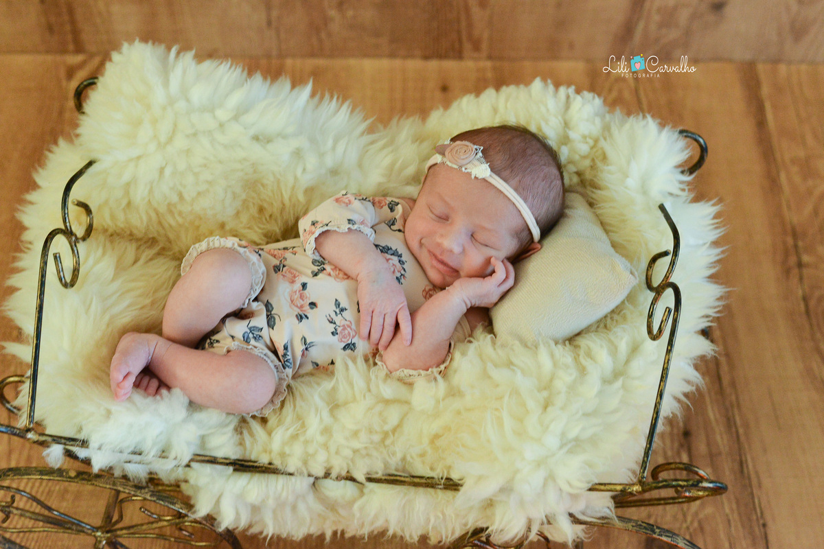 fotografia de newborn da Elisa, feita em estudio Lili Carvalho em Maringá  mao no rosto 