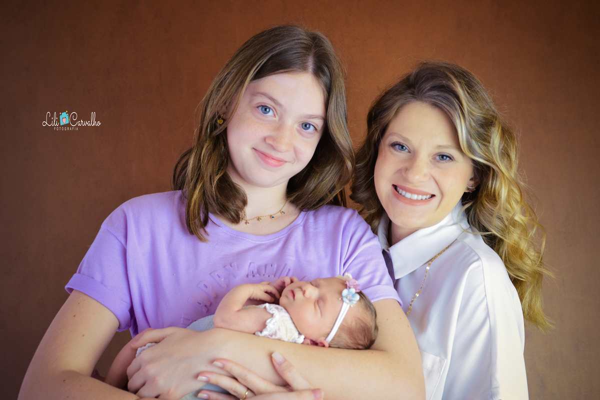 mãe e filhas fotografia