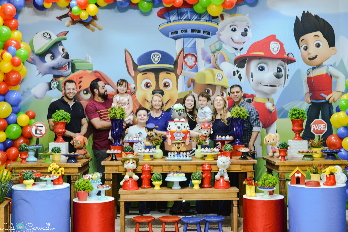 fotografia de aniversario infantil em Maringa familia grande 