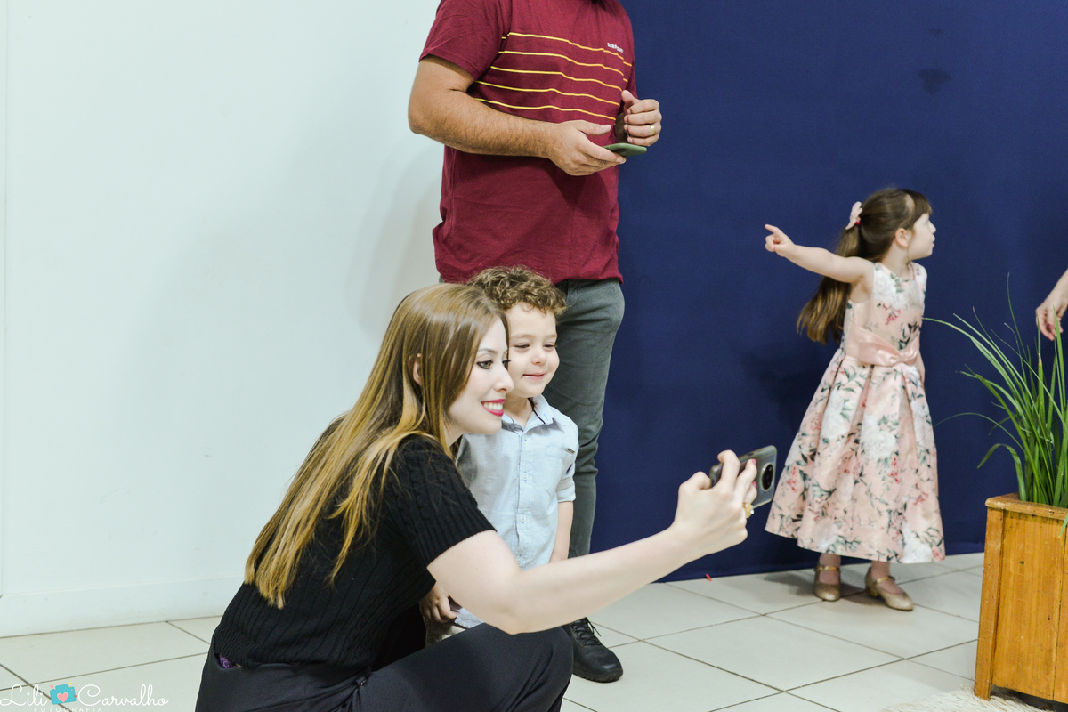 fotografia de aniversario infantil em Maringa tia e sobrino 