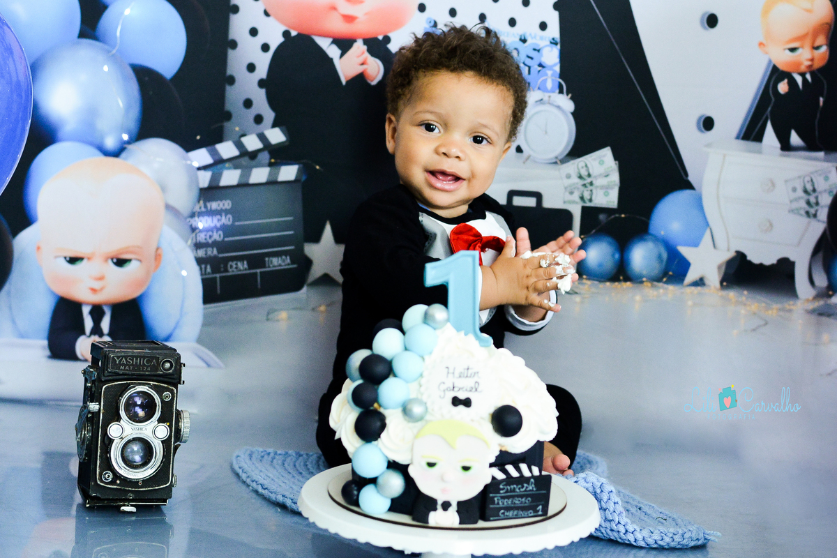 Ensaio fotografico de smash the cake em Maringá