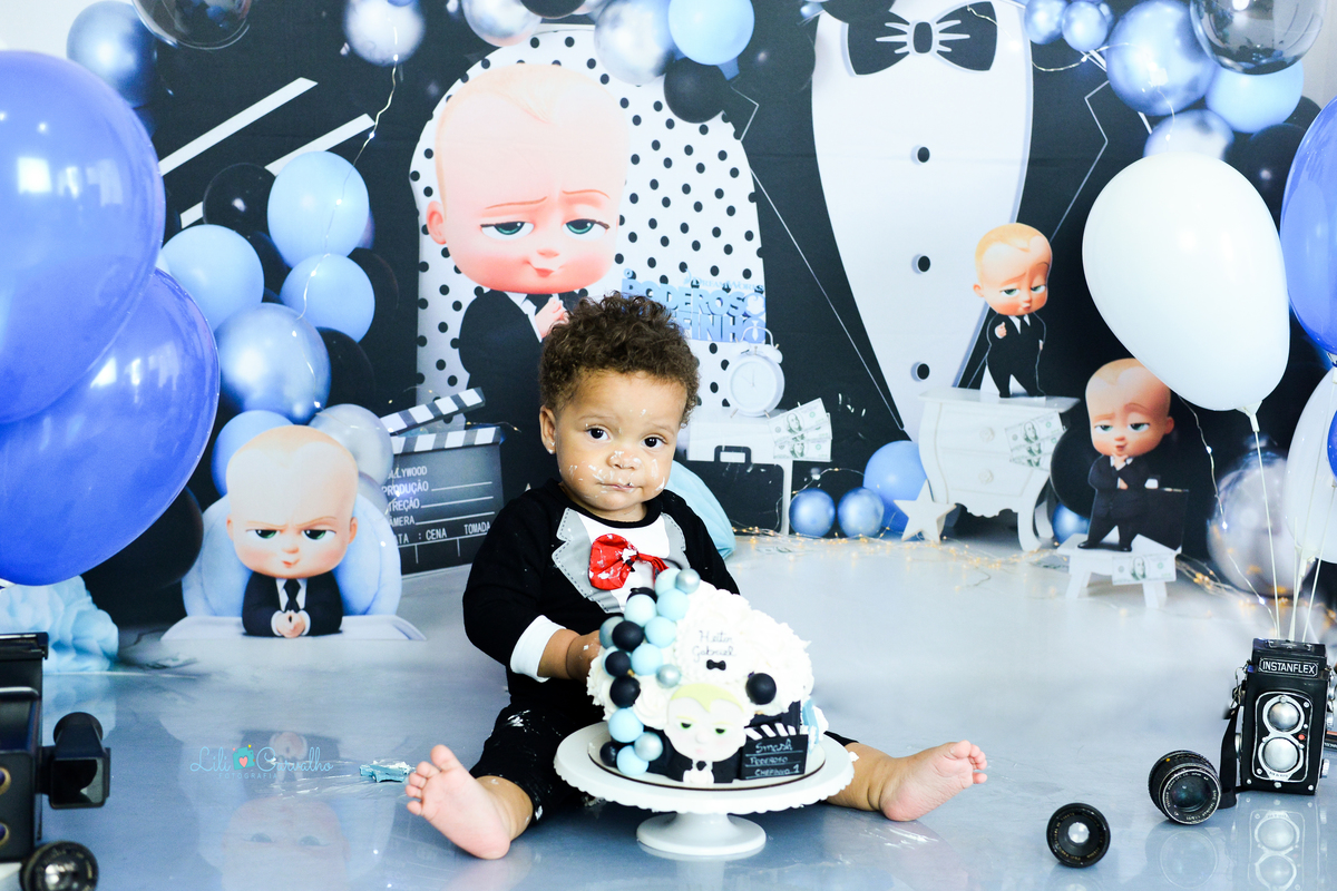 Ensaio fotografico de smash the cake em Maringá