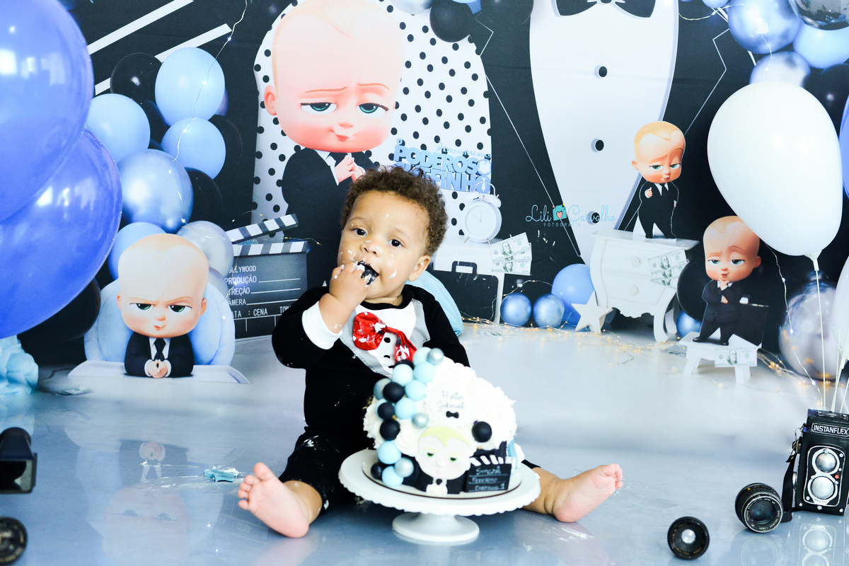 Ensaio fotografico de smash the cake em Maringá