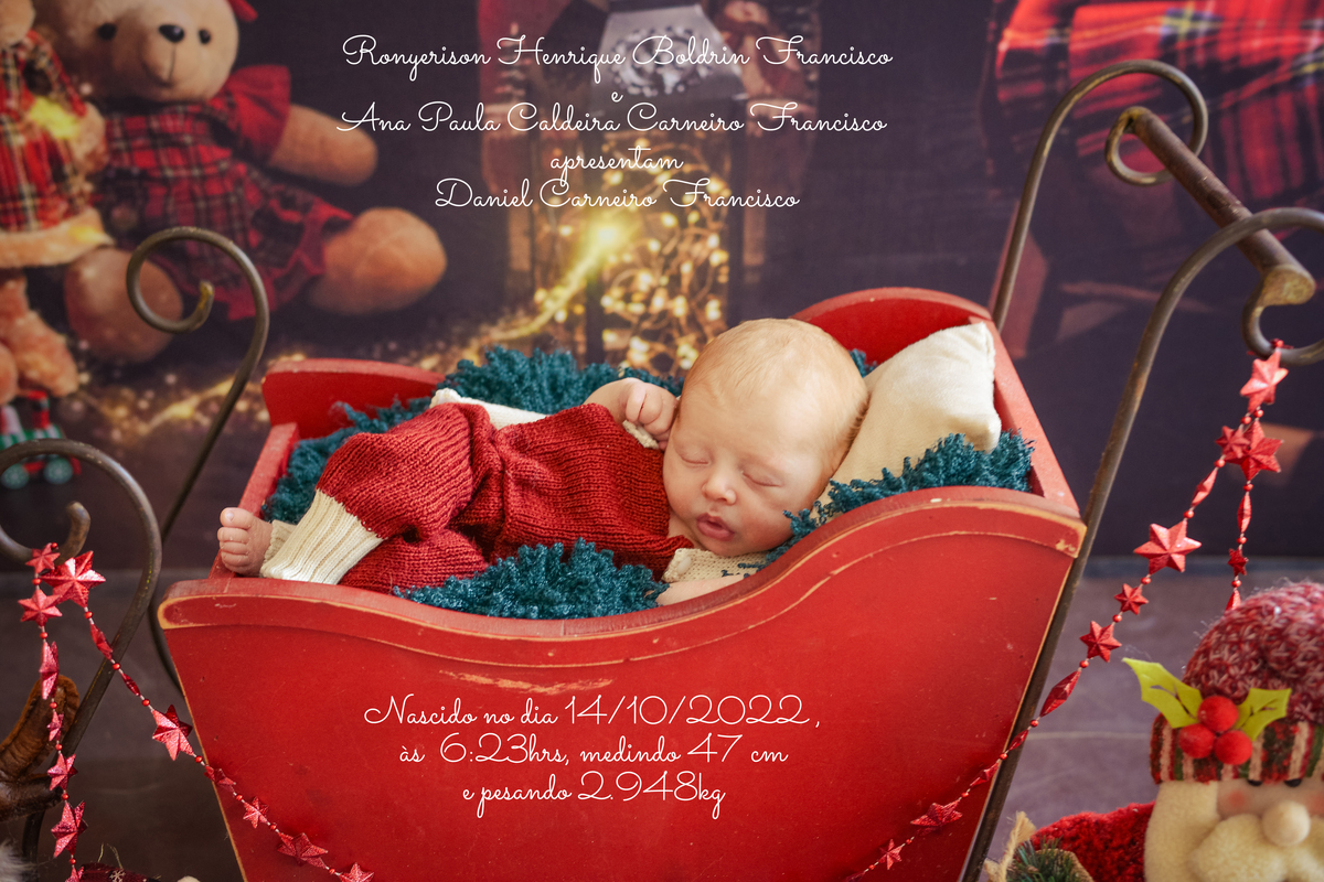 fotografia de newborn de menino em Maringá informcoes de natal 