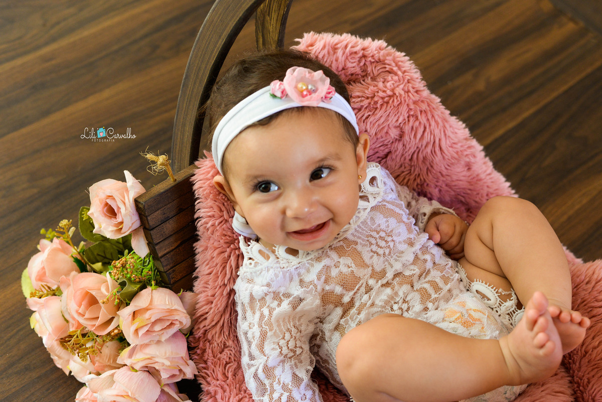 acompanhamento mensal da bebê em Maringá, fotografia, linda