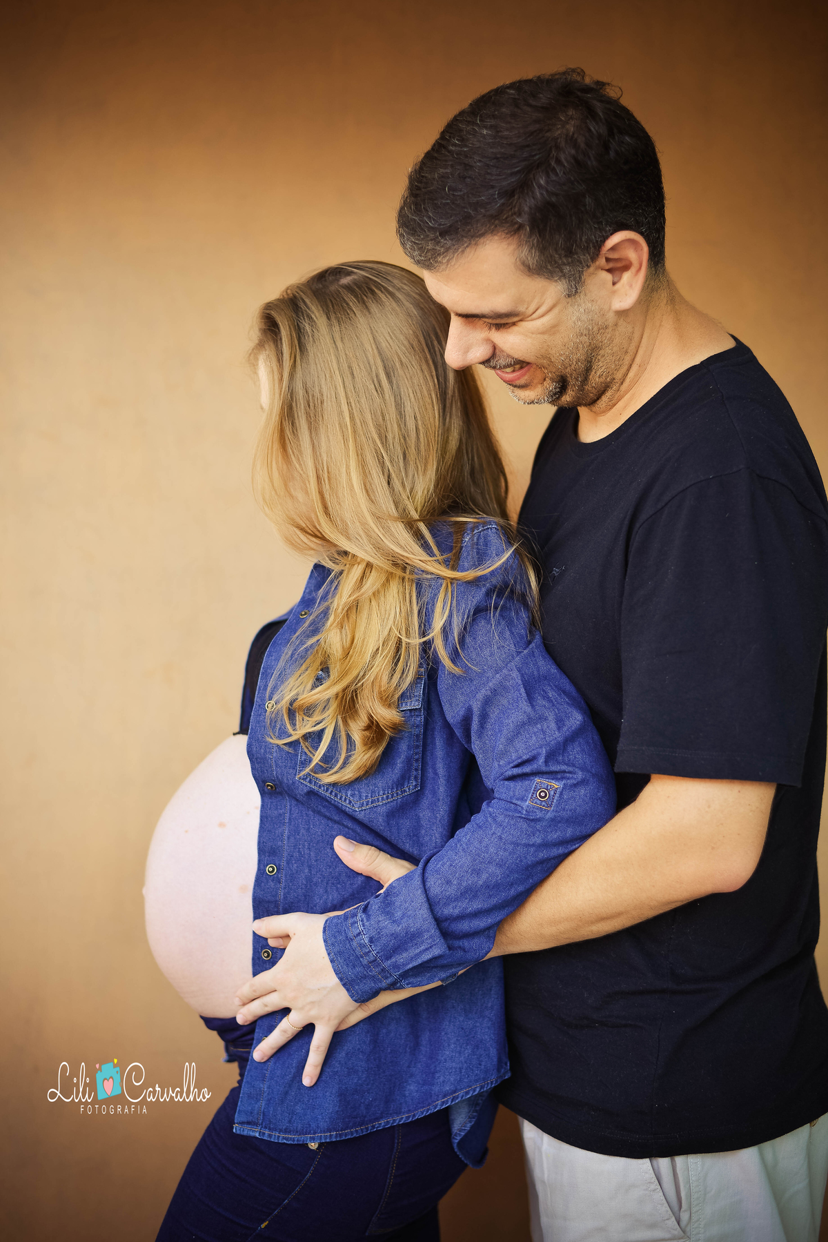 fotografia de gravida em estudio em maringa lindos