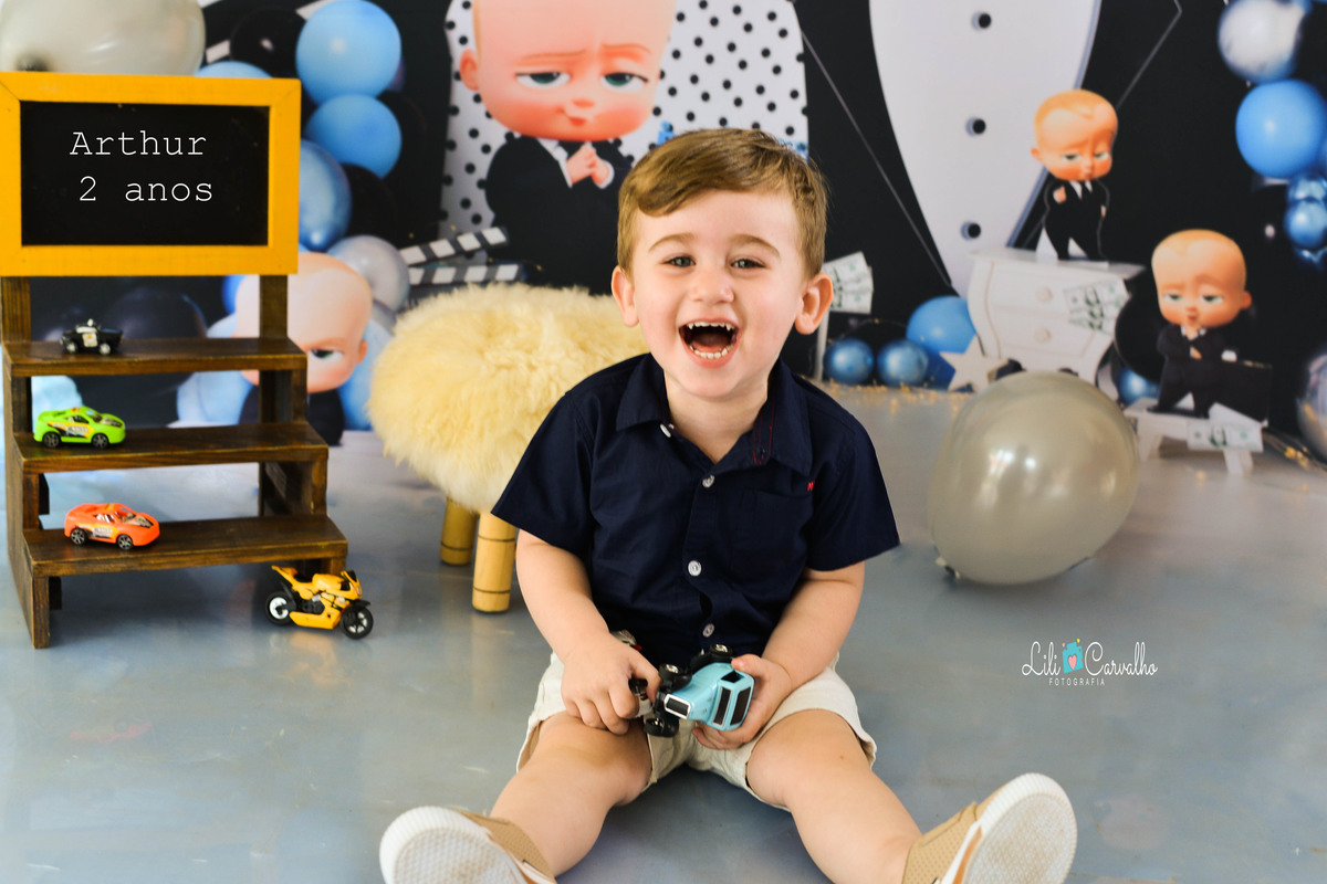 foto de menino, aniversario, tema poderoso chefinho, maringa estudio gargalhada 