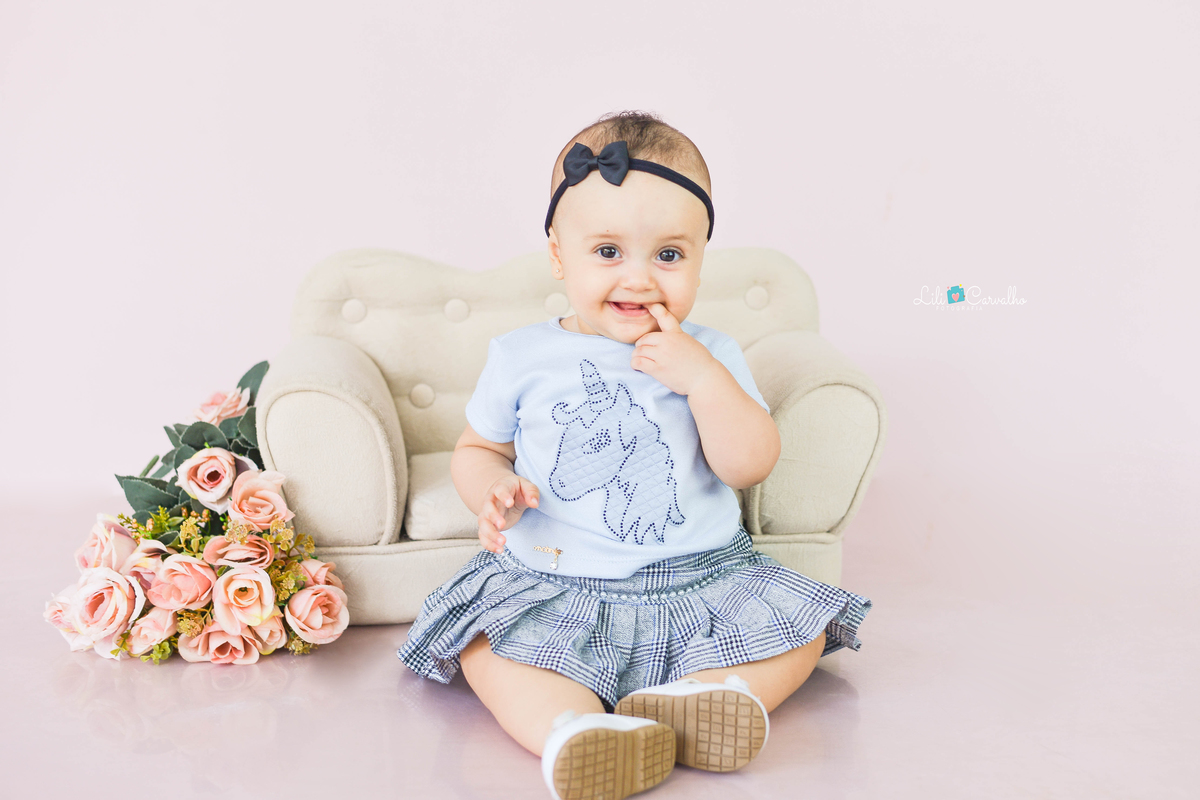 fotografia de bebe menina