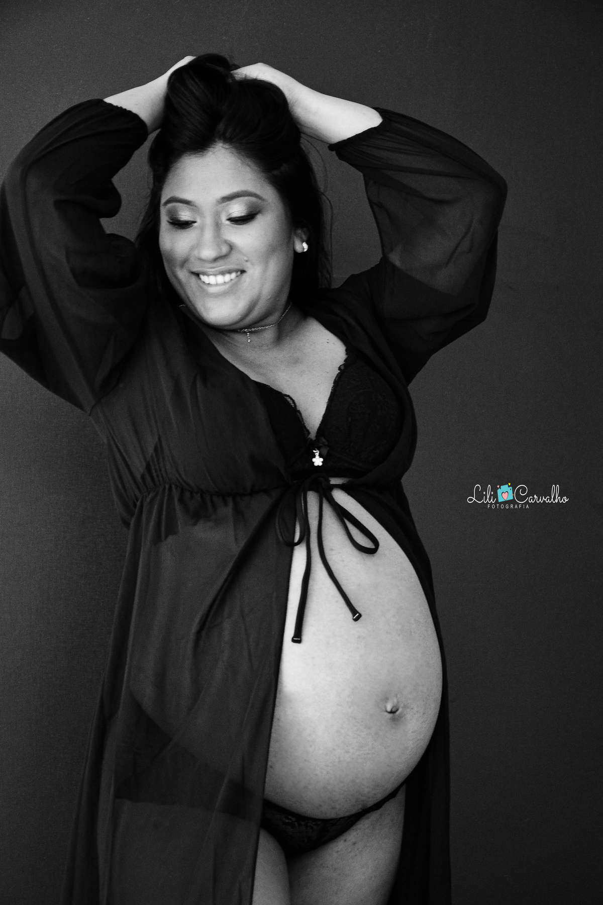 fotografia de gestante em Maringá sorriso