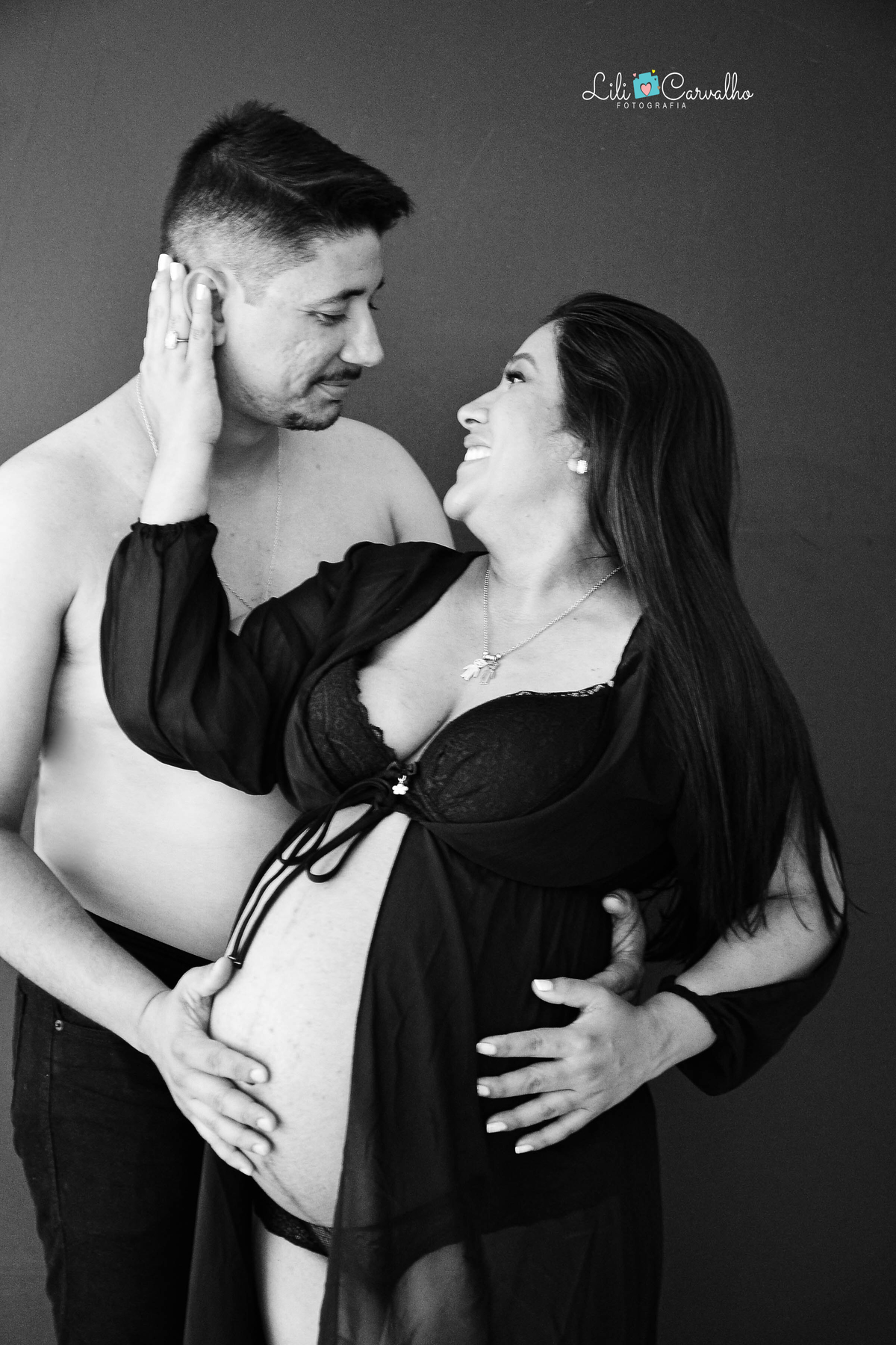 fotografia de gestante em Maringá com marido 