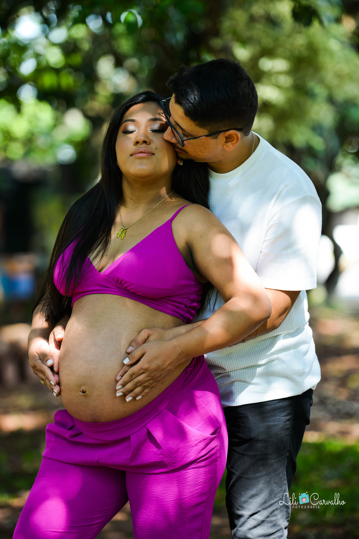 fotografia de gestante em Maringá foto externa 