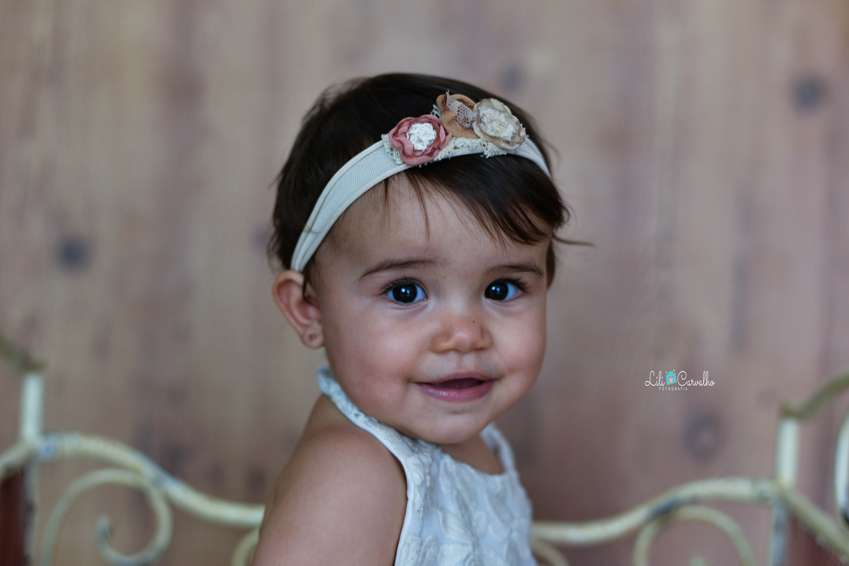 Foto de bebê no estudio em Maringá de rosto