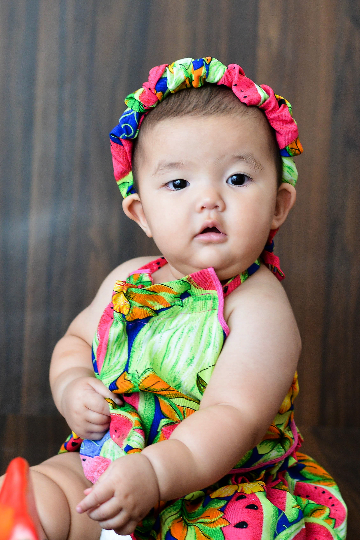fotografia de bebe no estudio em Maringá frutinha