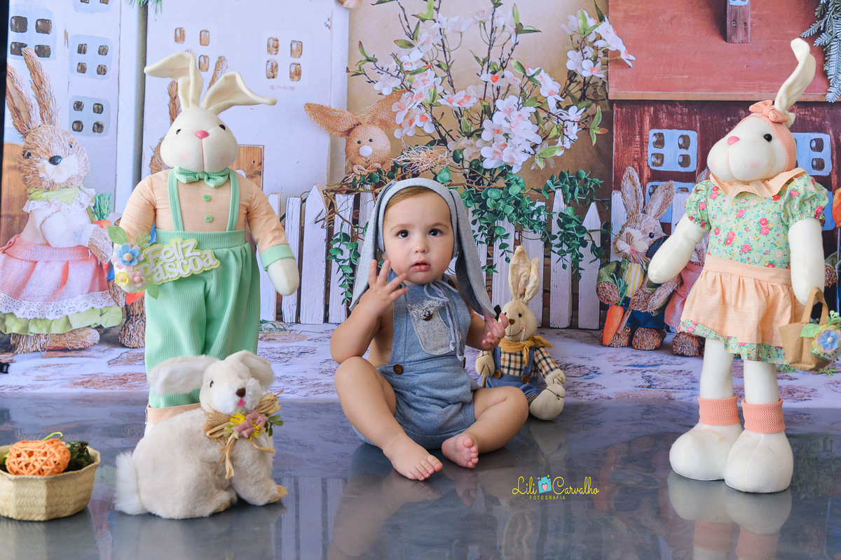 ensaio fotografico realizado em Maringá do tema de pascoa 