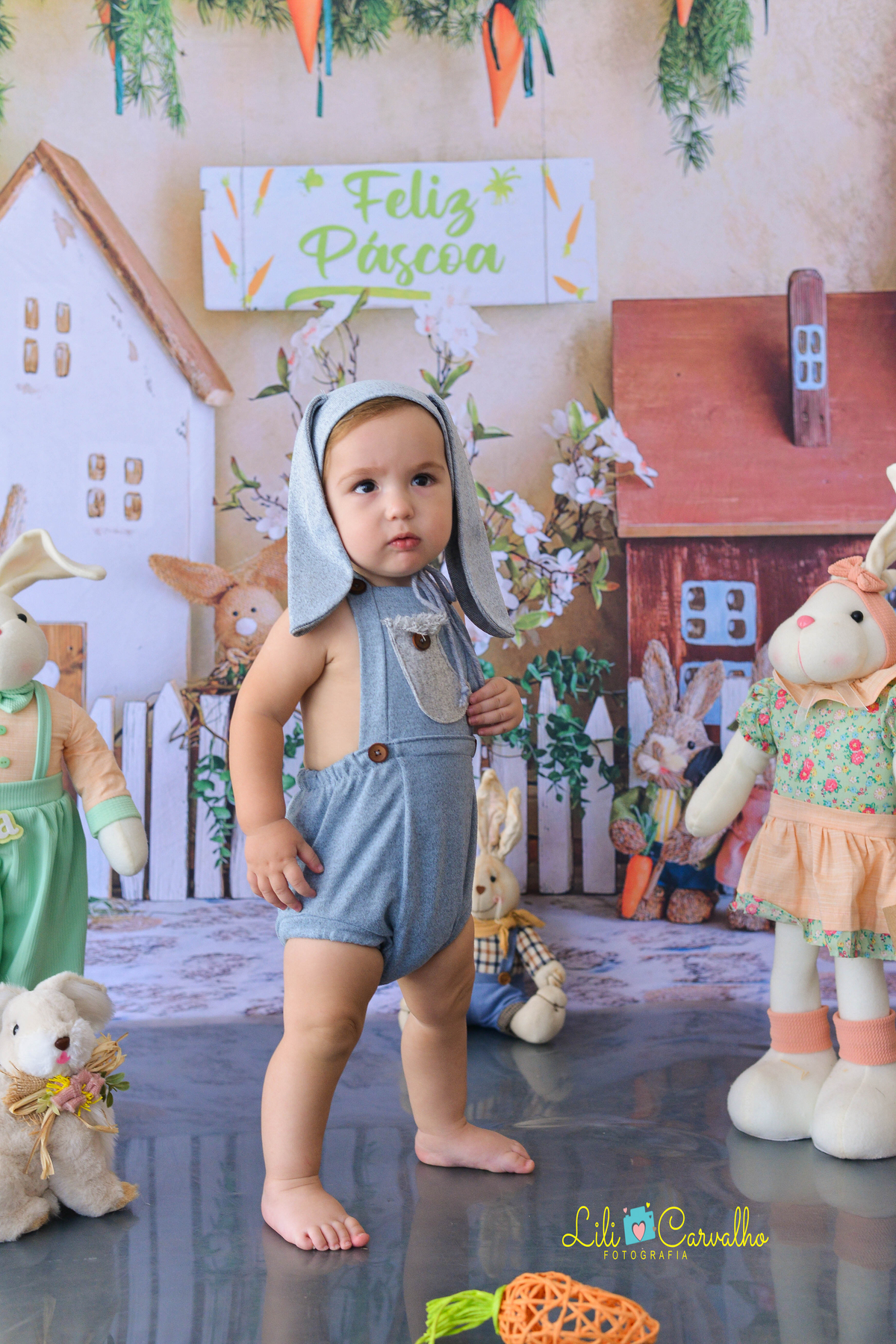 ensaio fotografico realizado em Maringá do tema de pascoa  em pé 