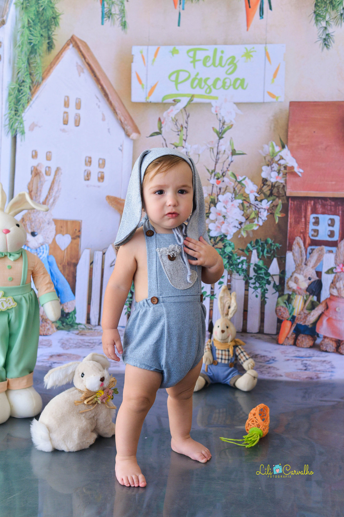 ensaio fotografico realizado em Maringá do tema de pascoa  observando 