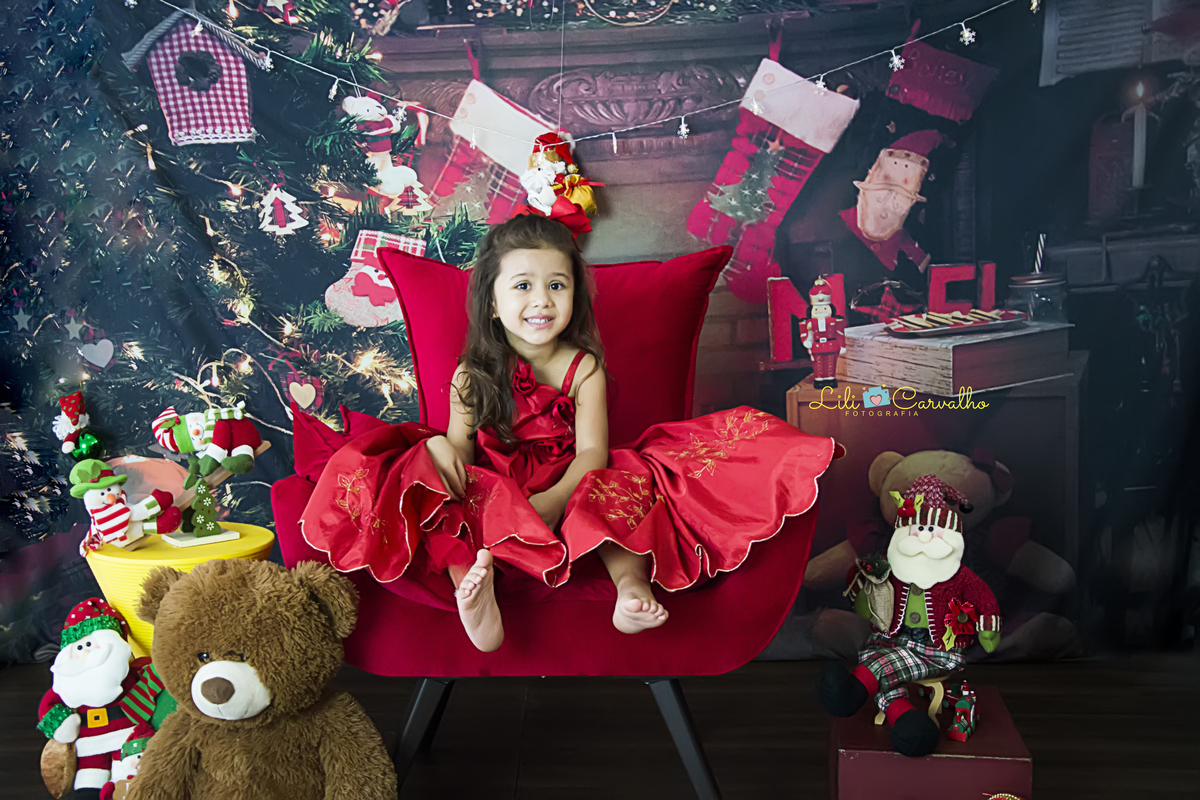 #lilicarvalho #lilifotografia #ensaiodenatal #melhorfotografadenatal #melhorcenariodenatal #newborn #gestante #poltronavermelha #ursinho #neve #ensaioperfeito 