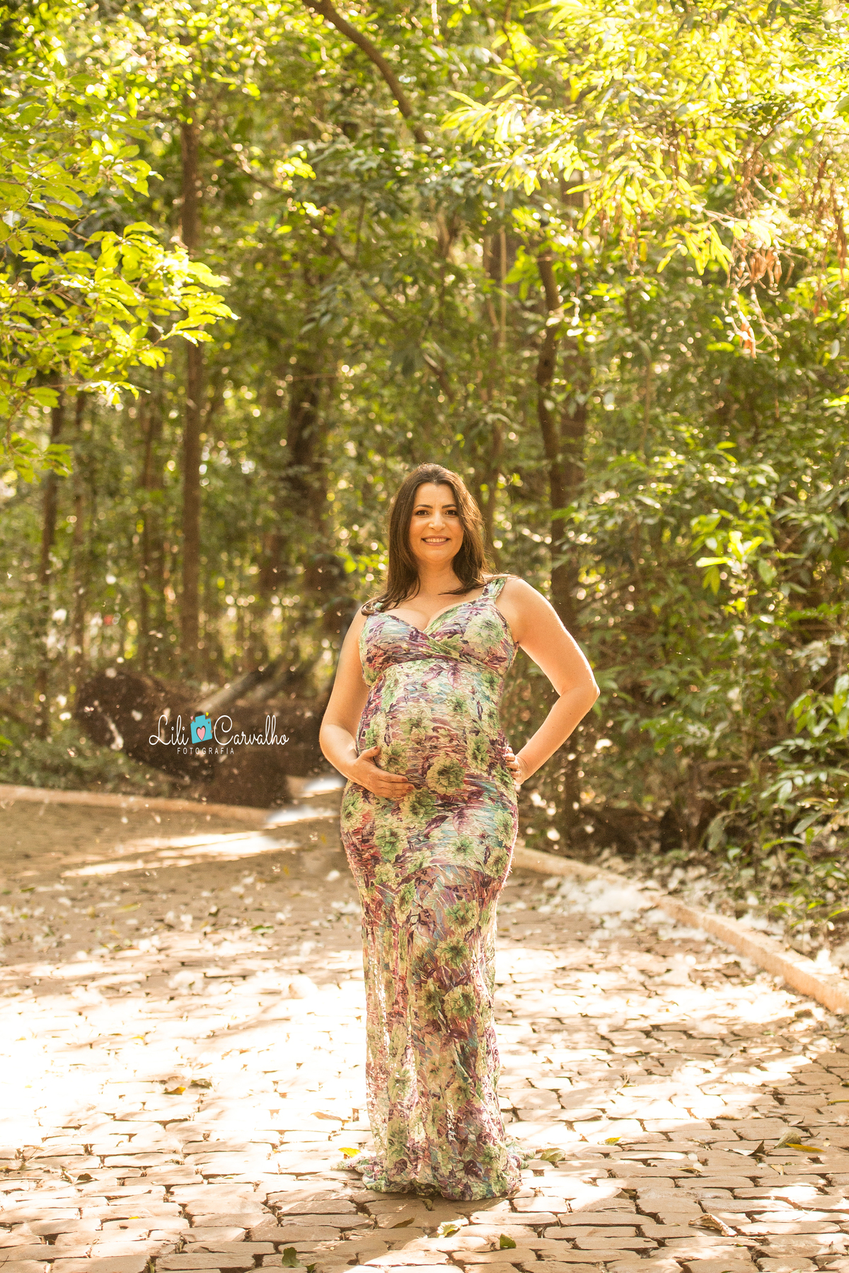 fotografia gestante no parque do Ingá, Maringá sorriso