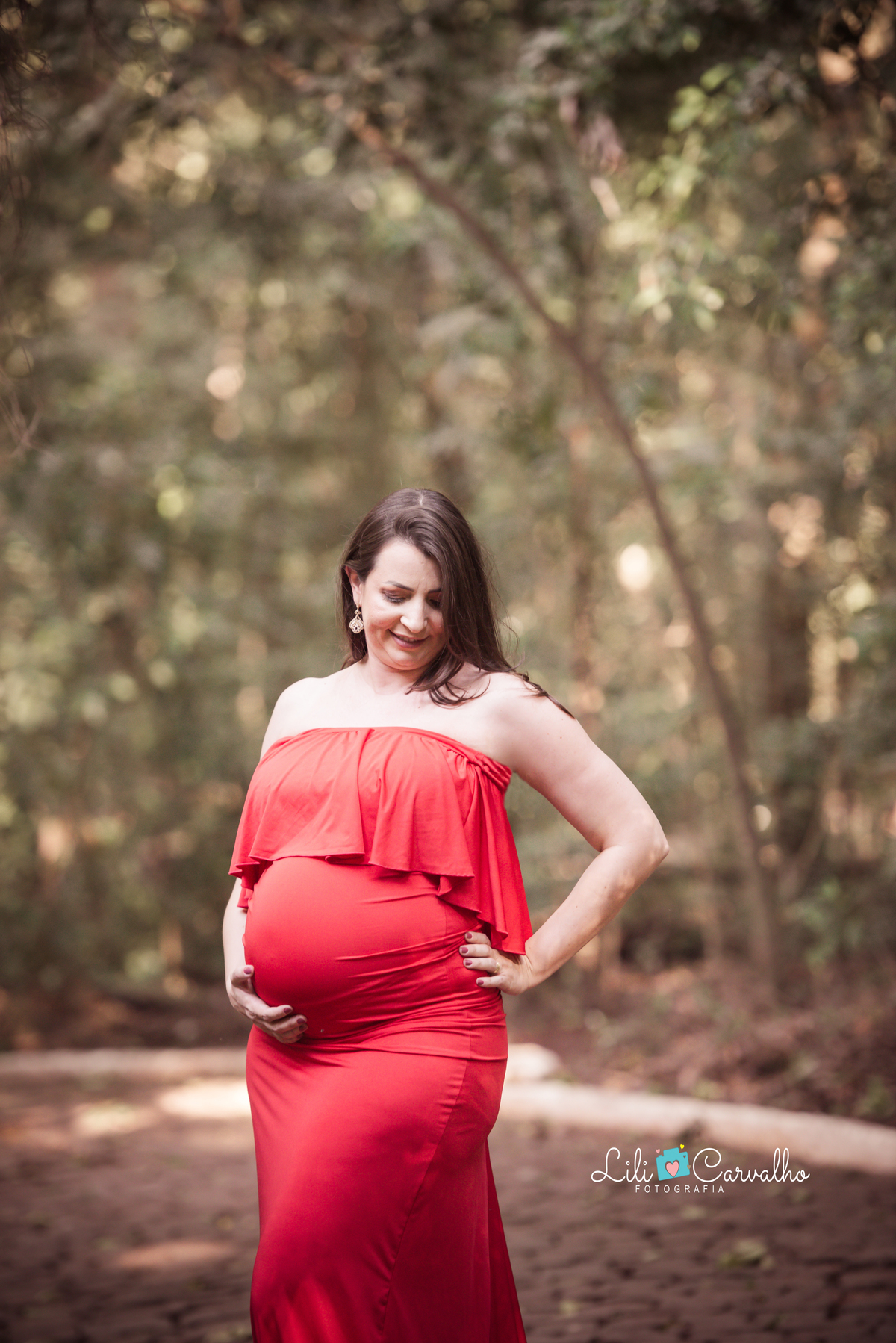 fotografia gestante no parque do Ingá, Maringá 