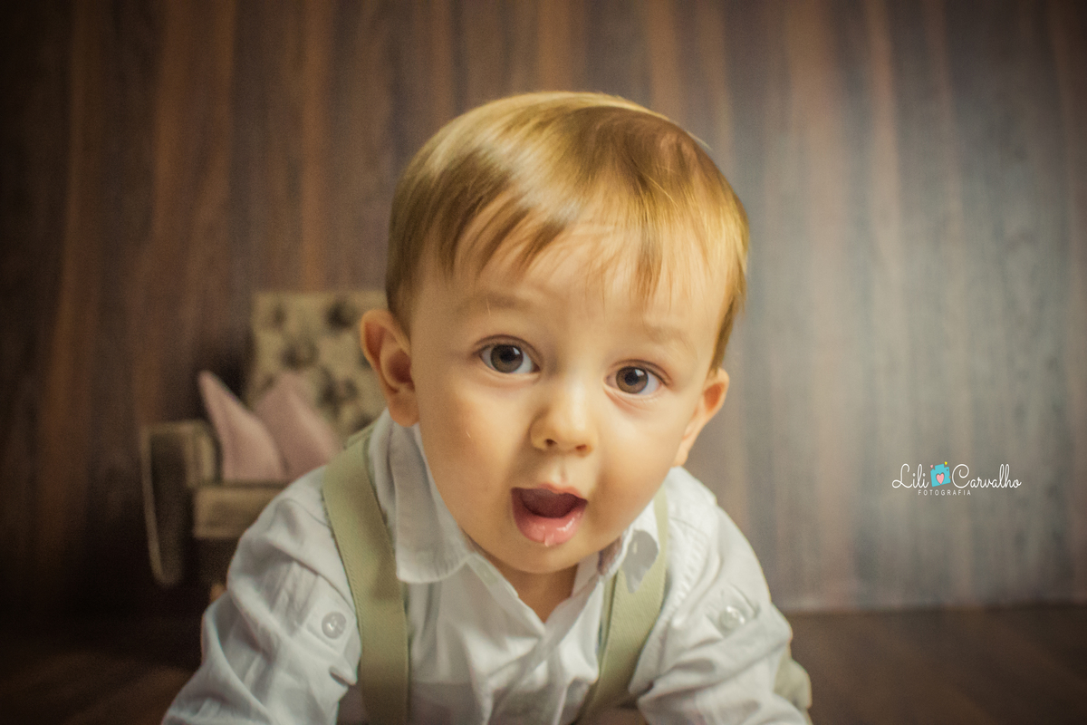Ensaio fotografico de bebê em Maringá  rosto 