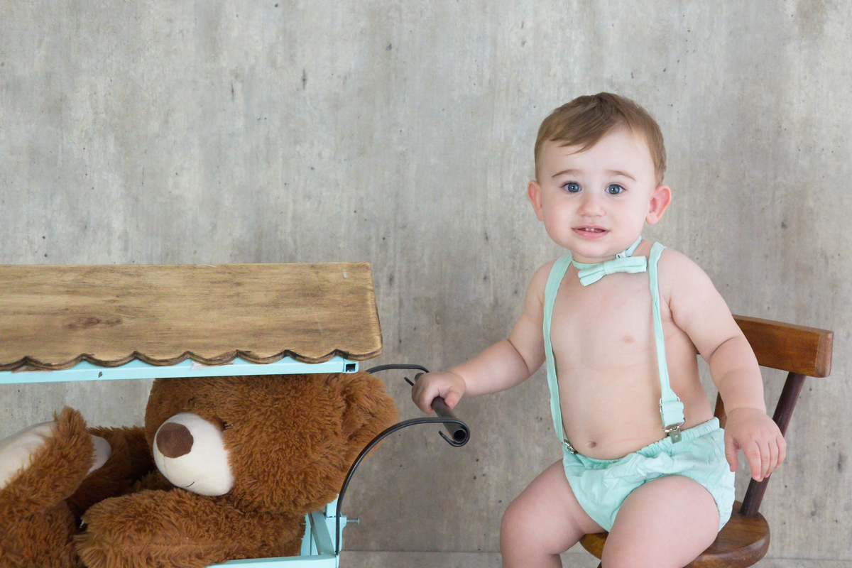 ensaio fotografico de menino em maringa ursinho 