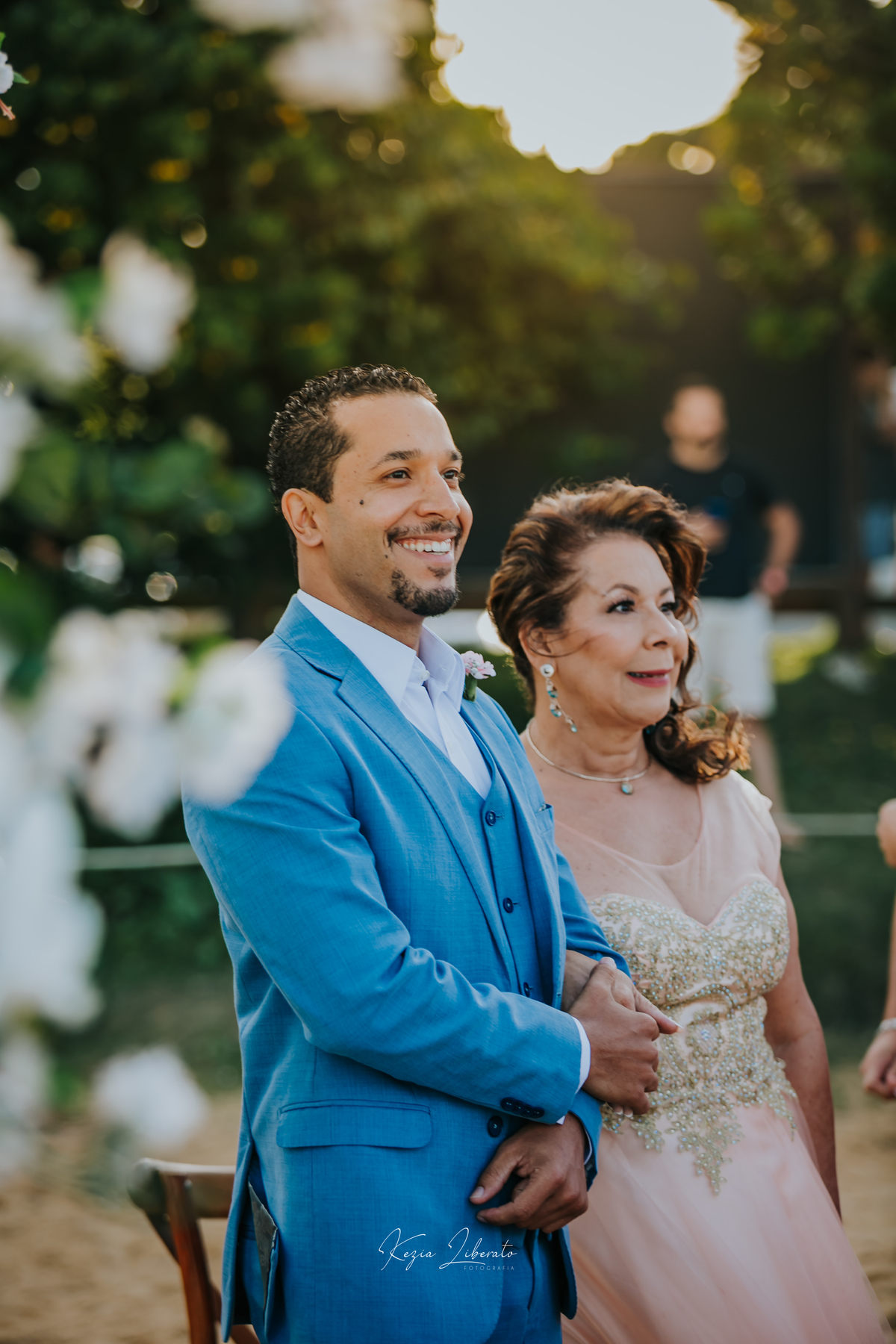 noivo e mãe