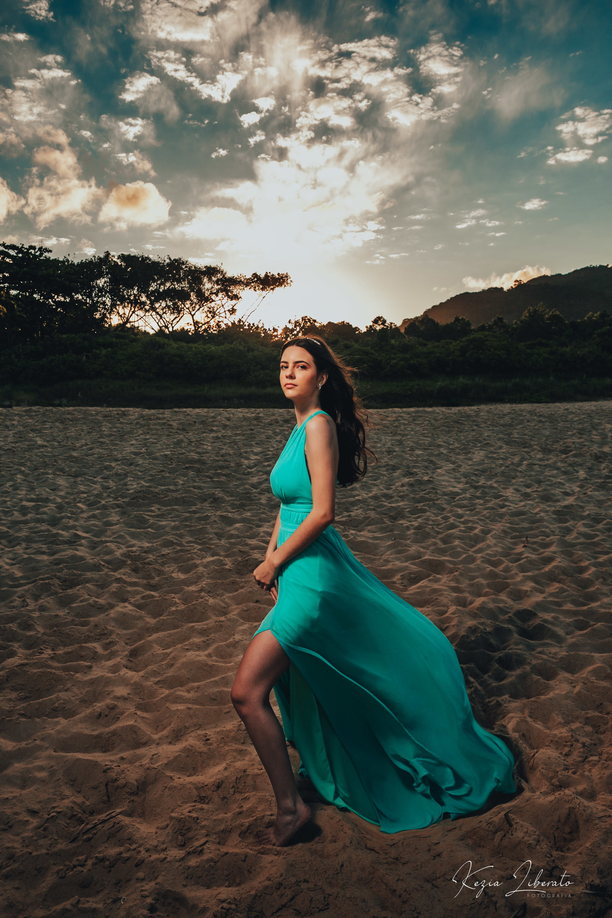 vestido praia