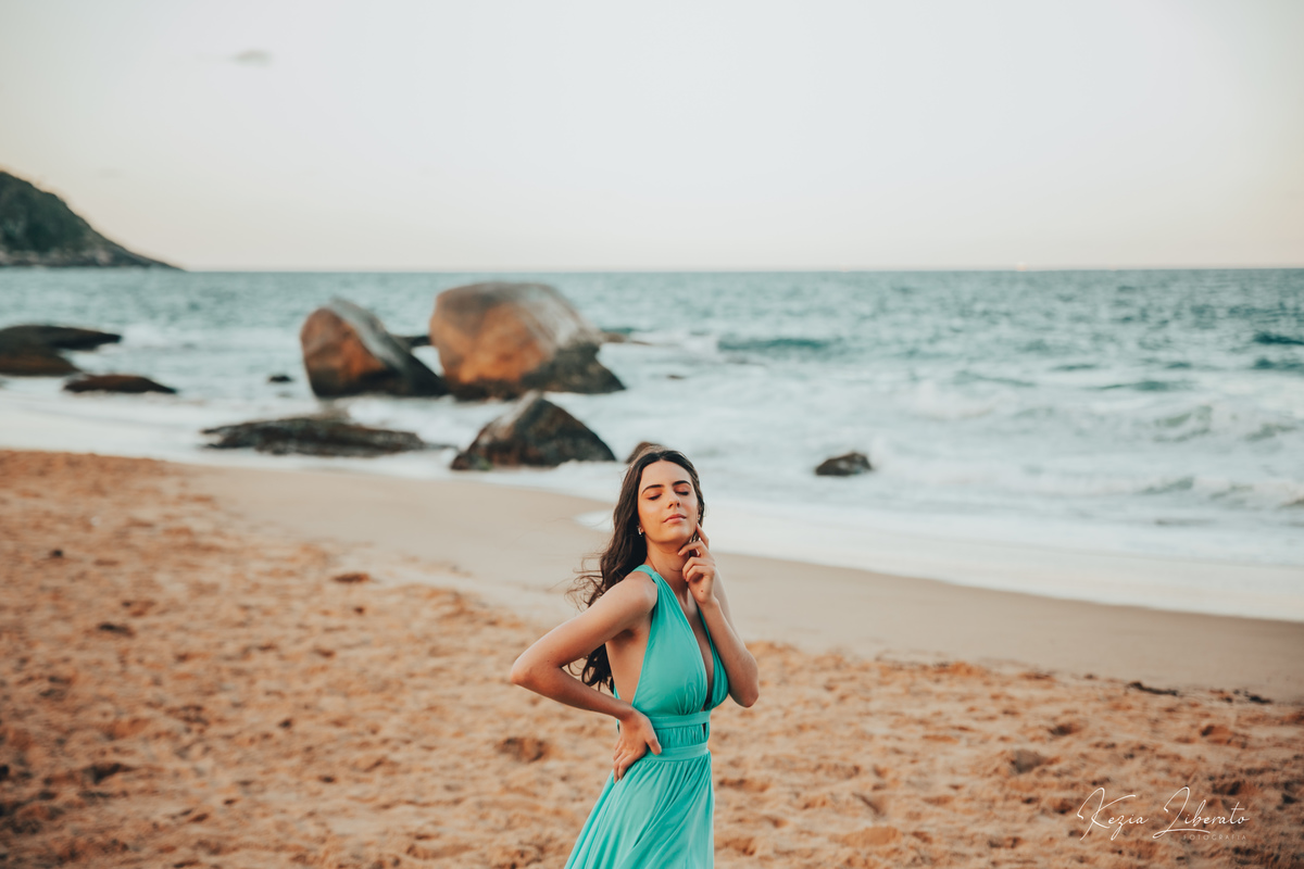 vestido 15 anos praia