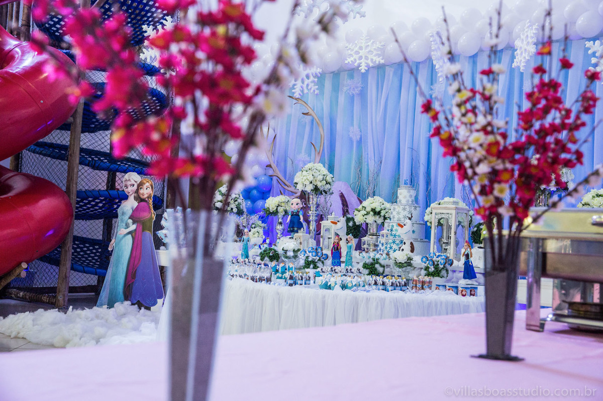 Dirce decoracoes Frozen, decoração frozen, buffet little tiger