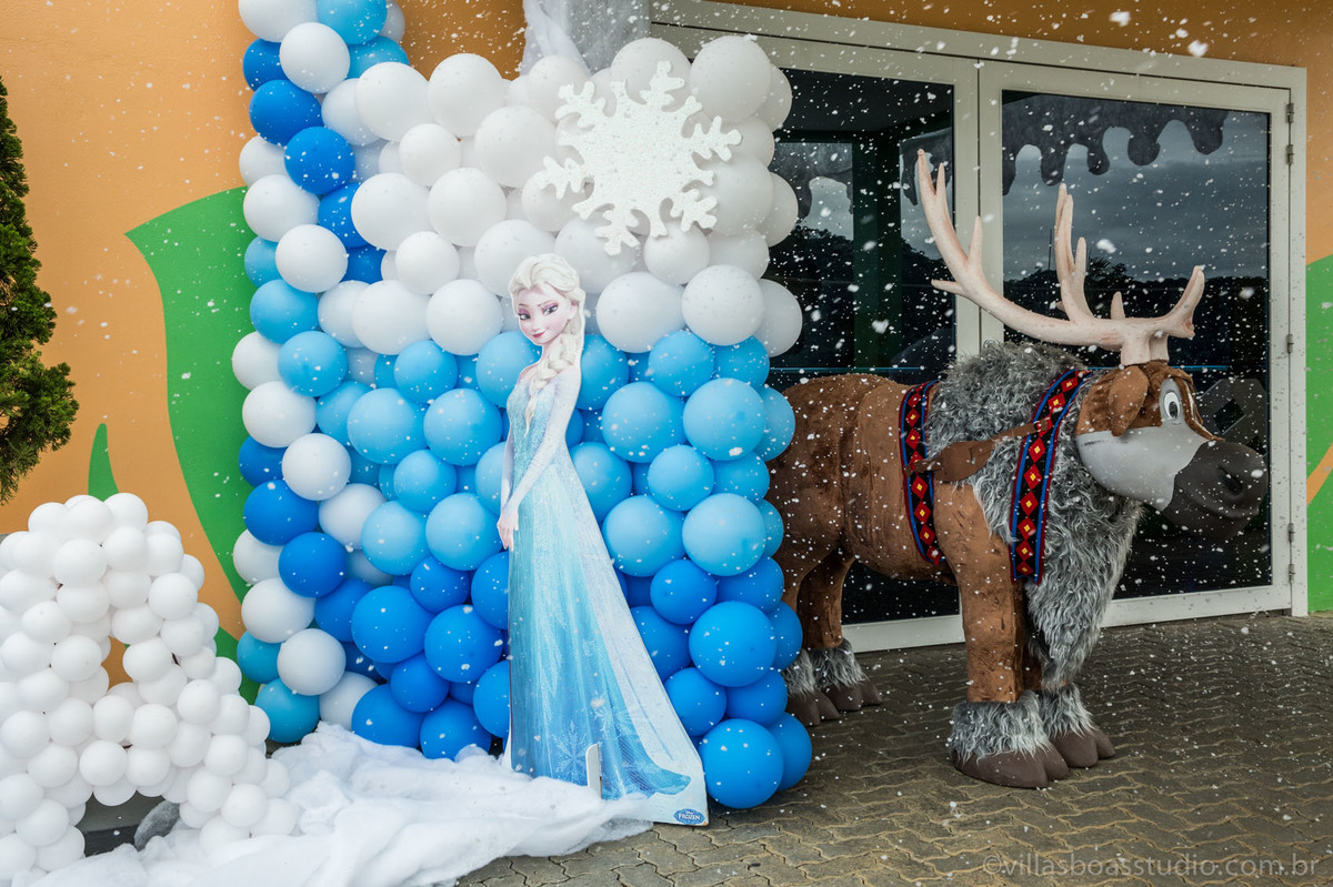 Decoração Frozen, neve, alce da frozen