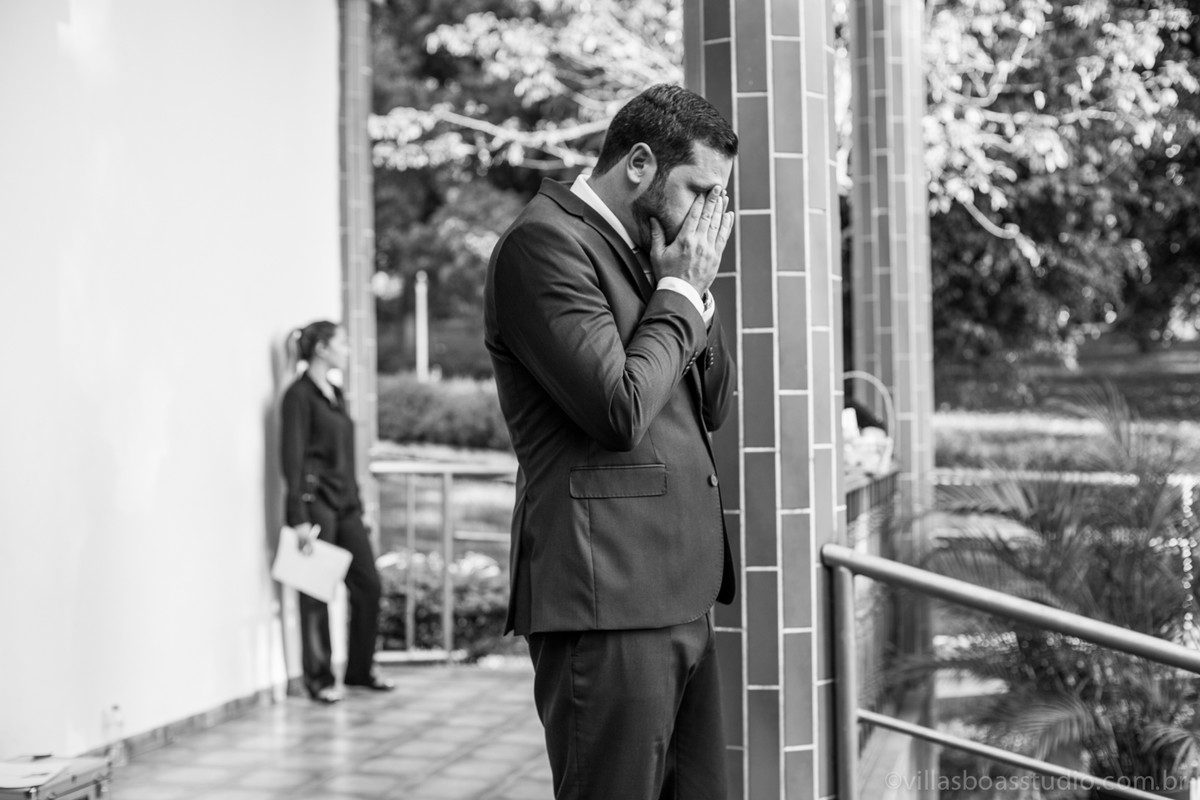 Esperando a noiva, na porta da igreja, emoção ao esperar a noiva, marcelovillasboas