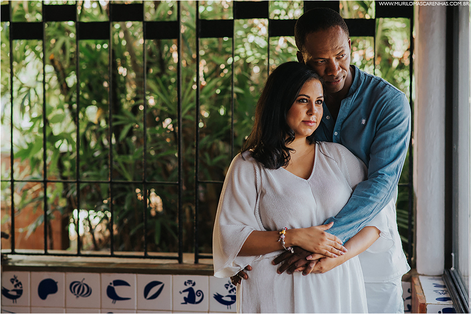 Ensaio, book de Casal de Valma e Cristiano na Casa Fundação de Jorge Amado, Rio Vermelho, Salvador, Bahia. Fotografado por Murilo Mascarenhas