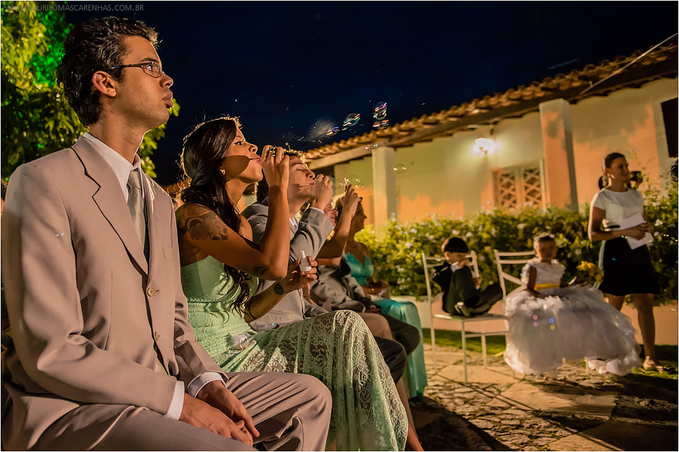 Casamento de Ohana e Thiago no sítio Campestre em Feira de Santana, Bahia. Casamento de dia, ao ar livre, com por do sol.