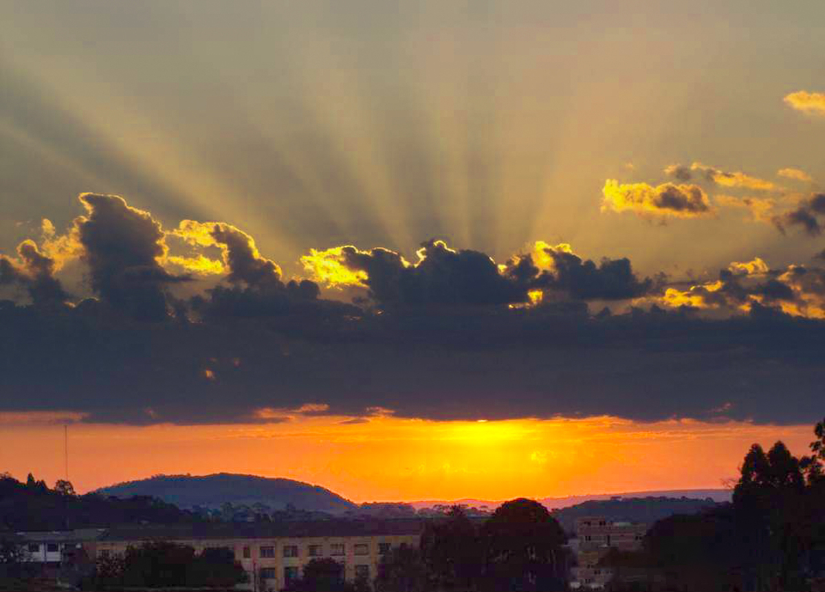 Magnífico pôr do Sol em Castro - Pr