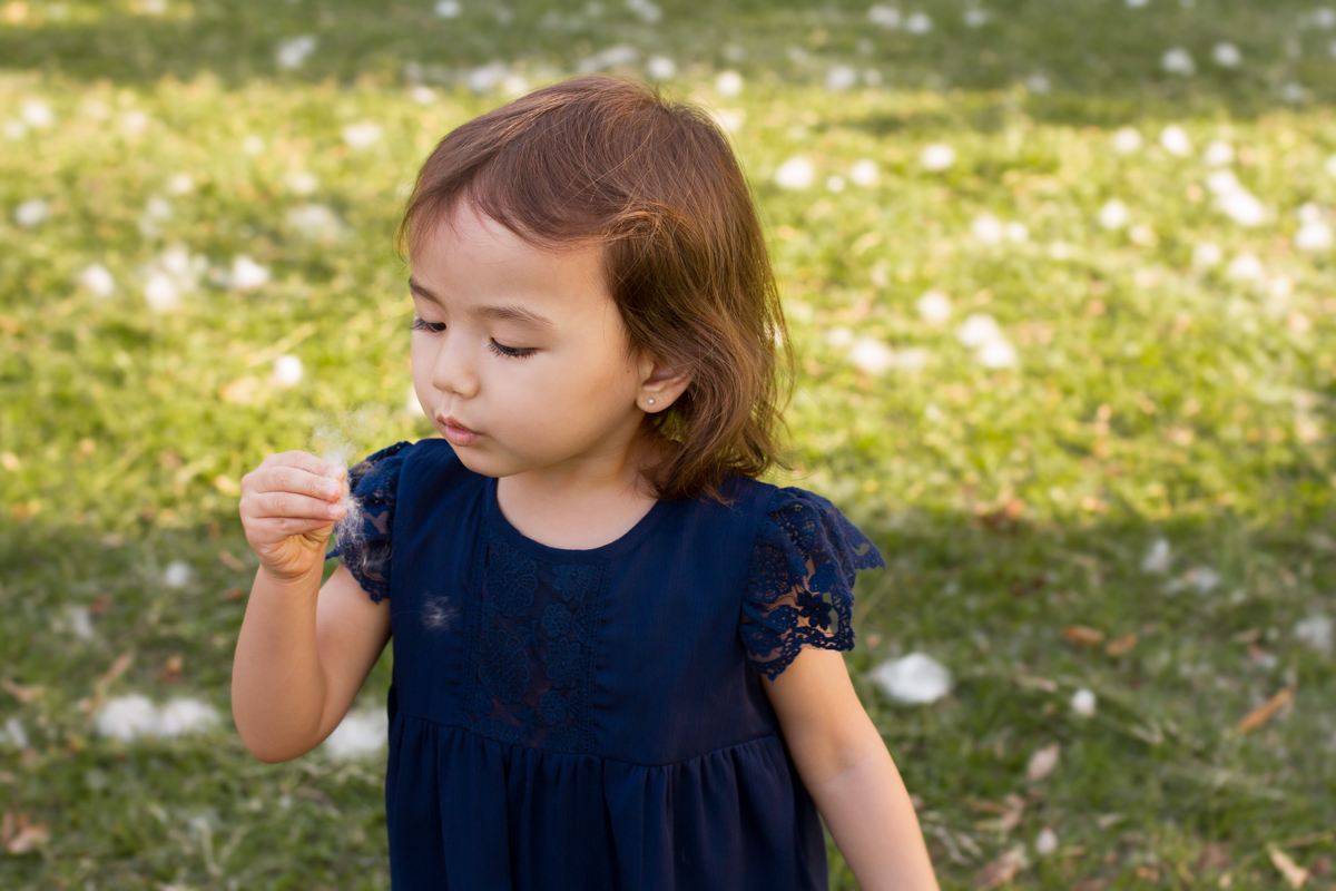 A Rafa assopra o floquinho