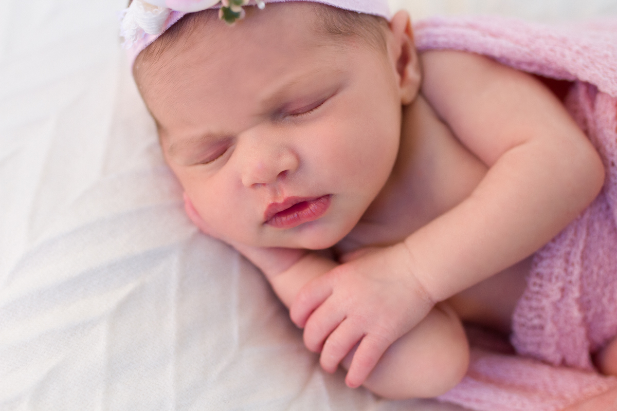 detalhe do rostinho da bebê