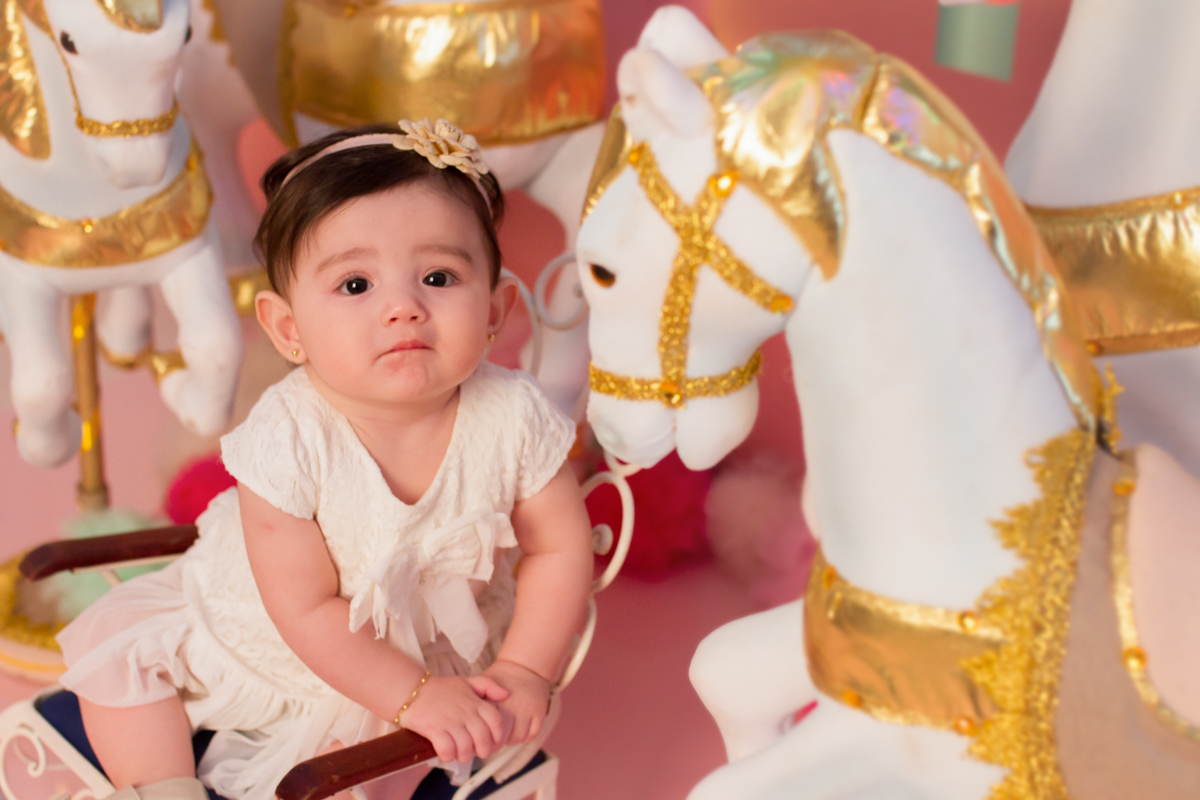 Mais uma da Belle na cadeirinha só que agora a foto está de outro angulo